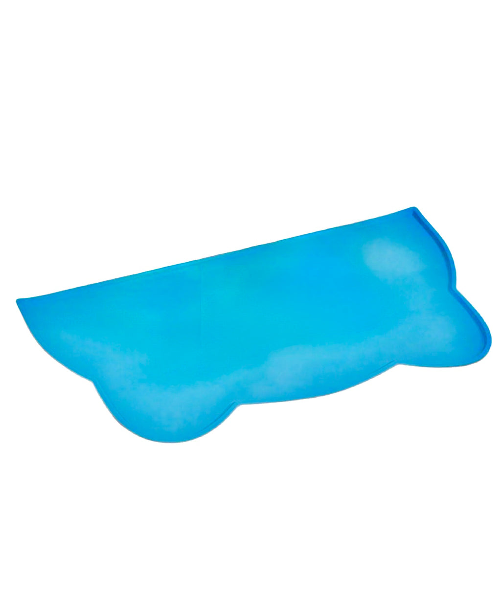 Tappeto in silicone a forma di gatto , di vari colori. Adatto per ciotole. 44X25