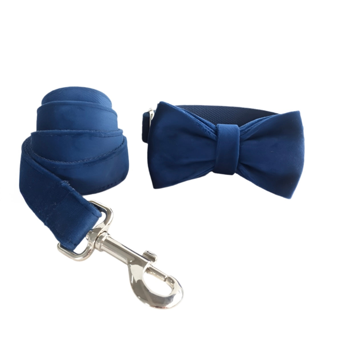 Papillon a doppio strato “cerimonia” + guinzaglio coordinato, dalla XS alla XL