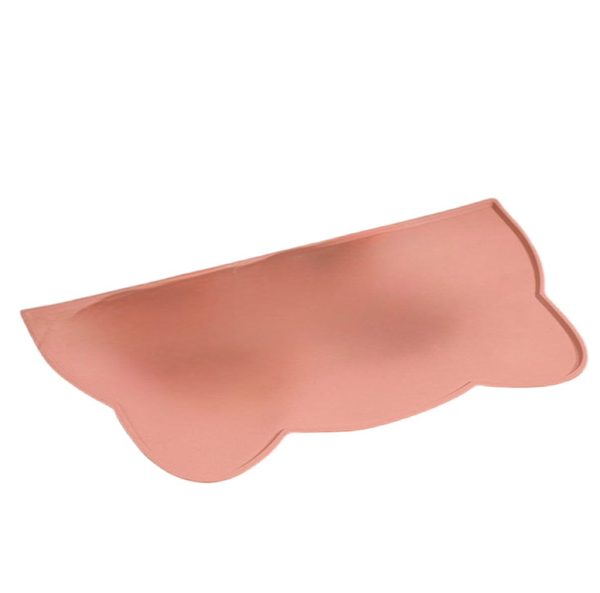 Tappeto in silicone a forma di gatto , di vari colori. Adatto per ciotole. 44X25