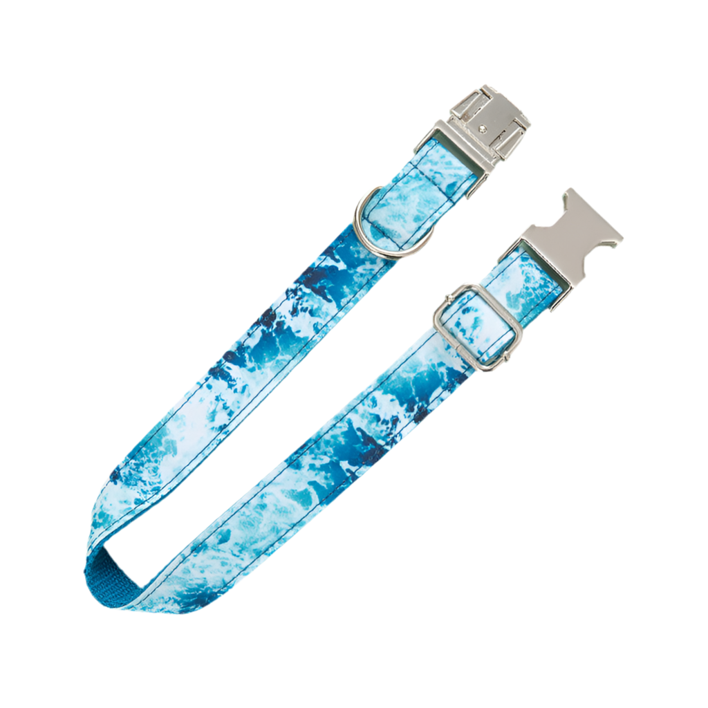 Collare stampa acqua marina “waves”